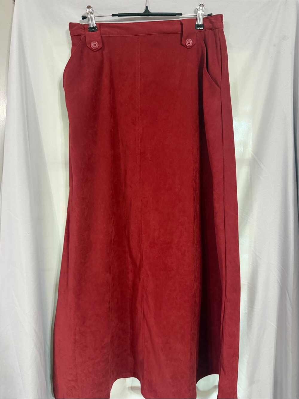 Chadwick's Burgendy  Maxi Skirt